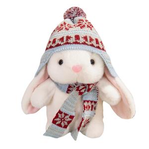 Плюшевая игрушка мультяшный снежинка зайчик 20см/28см/35см высота MLING, белый