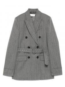 RACIL двубортный блейзер с поясом, серый