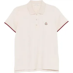 Поло с коротким рукавом Moncler, dove серый