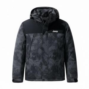 Пуховик Unisex Thickened Jeep, carbon серый