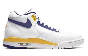 Кроссовки Nike Flight Legacy Vintage Basketball Shoes Men Mid-top White/yellow, желтый