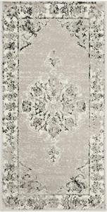 Ковер SAFAVIEH, 61 x 122 см, Skyler Collection Grey/Ivory SKY169K Distressed Medallion Non-Shedding для гостиной и спальни