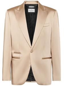 Атласный блейзер Philipp Plein, нейтральный