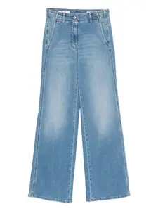 Джинсы с нашивкой-логотипом Peserico, синий