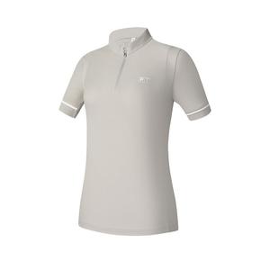 Golf Series Polo Shirt Women's Gray Wheat BG FILA, серый
