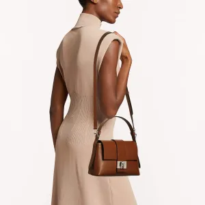 Furla Charlie Soft Calfskin Shoulder Bag Small Women's Brown