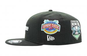 Supreme Новая бейсболка New Era унисекс черная