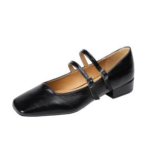 Туфли Мэри Джейн на массивном каблуке 2,5 см, женские YAFEI XUANYU, Silver