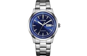 CITIZEN Часы Mechanical Movement Stainless Steel Strap Japanese / Korean Watch Unisex Blue Dial NH8400-87L
