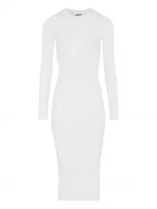 Платье миди с прозрачной вставкой Jean Paul Gaultier, белый