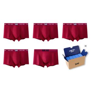 Мужские трусы 5 пар подарочный набор Lee, красный