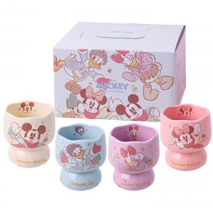 Кружка Mickey Mouse Songsong Joy Cup Good Looking Cute Mug Cartoon 320 мл для детей, домашнего использования, складная Disney, [4 pcs assorted]ceramic xingyue cup