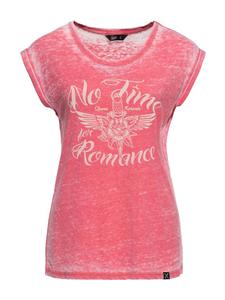 Футболка Queen Kerosin "No Time For Romance" красного цвета