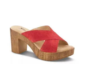 Сандалии Spring Step Blanchar на платформе, красные