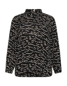 Блуза KAFFE CURVE KC Lune, черный