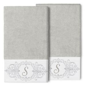 Linum Текстиль для дома Турецкий хлопок Monica Набор из 2 украшенных банных полотенец Linum Home Textiles, S