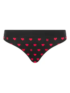 Трусы-брифы с принтом Moschino, черный