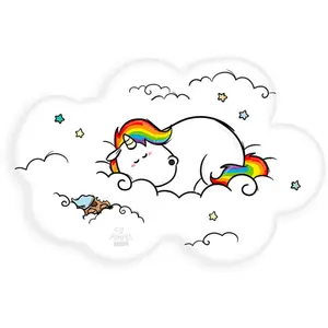 Декоративная подушка Pummeleinhorn «Pummeleinhorn», насыщенная цветная печать, цвет bunt + bedruckt