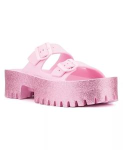 Женские сандалии Sparkles Slide Olivia Miller, розовый