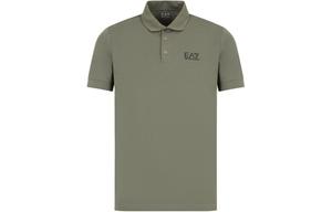Футболка поло EA7 SS24 мужская армейский зеленый EMPORIO ARMANI
