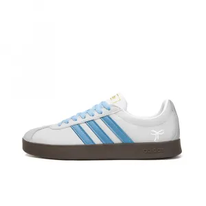 Adidas Neo ВЛ Корт 2.0 Моне Гарден противоскользящие износостойкие лоу-топ скейтбордские кроссовки унисекс розово-бело-серебристые, цвет Silver