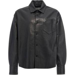 Кожаная рубашка paris ami de coeur AMIPARIS, черный