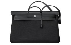 HERMES Сумка через плечо Canvas With Leather женская black