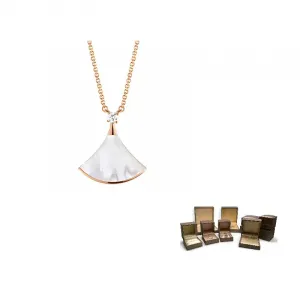 BVLGARI Divas'Dream 18K розовое золото ожерелье унисекс rose gold