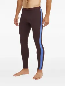 Легинсы в полоску Icebreaker, коричневый