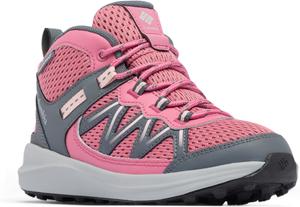 Columbia unisex-child Peakfreak Rush Mid Waterproof, Rosette/Pink Haze