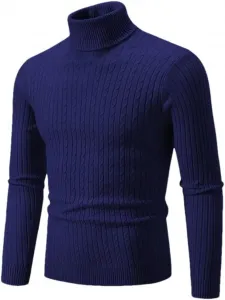 Мужской свитер с высоким воротником