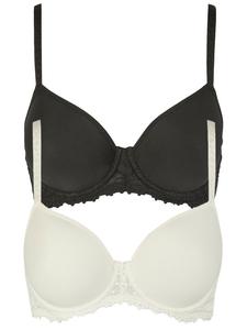 Бюстгальтер с косточками Nina von C. 2er Pack Spacer BH mit Bügel, цвет champagner schwarz