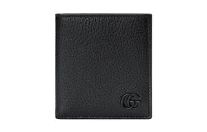 Кошелёк для карт GG Marmont из кожи мужской чёрный GUCCI