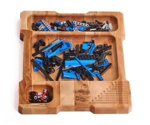 Органайзер из бука Right Blacked Brick для размещения кубиков LEGO / Blacked Brick Inna marka