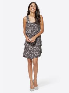 Платье с принтом серого цвета WITT WEIDEN