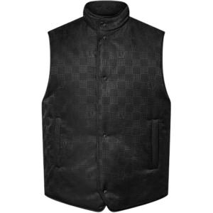 LOUIS VUITTON Монограммный реверсивный стеганый жилет, Black