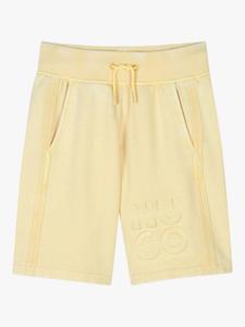 Детские бермуды-джоггеры HUGO с эластичным поясом HUGO BOSS, Straw Yellow