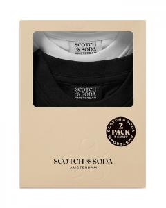 Футболка с круглым вырезом для мальчиков, набор из 2 штук - для малышей и детей постарше Scotch & Soda, черный