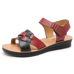 WARRIOR Женские сандалии на одной застежке красные черные, цвет Red Black