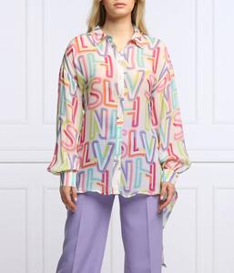 Блузка женская Silvian Heach свободного кроя из вискозы с принтом, мультиколор