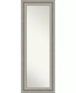 Зеркало в полный рост на двери гостиной, серебристого тона, 19,5" x 53,50" Amanti Art, silver