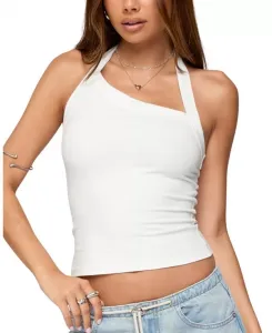 Асимметричный топ-халтер Kylan Edikted, белый