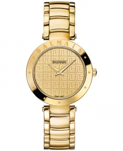 Женские наручные часы Swiss Balmainia с браслетом из нержавеющей стали с золотым PVD-покрытием, 33 мм
