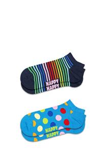 Носки Happy Socks 2-PACK MINI STRIPE LOW, Black/Blue