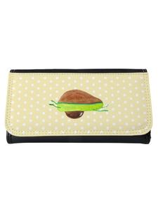 Портмоне Mr & Mrs Panda Damen Avocado Yoga ohne Spruch, пастельно-желтый