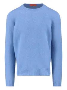 Шерстяной свитер с круглым вырезом Drumohr, синий
