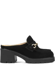 Мюли на каблуке с цепочкой Doucal's, черный