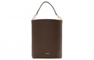 Сумка-ведро из зернистой телячьей кожи, сумка через плечо, кроссбоди, женская сумка среднего размера earth tone Burberry