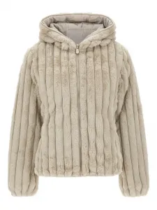 Куртка с капюшоном в рубчик Save The Duck, нейтральный