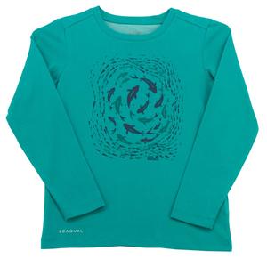 Футболка Jack Wolfskin Ocean Longsleeve Tee recycelt, зеленый